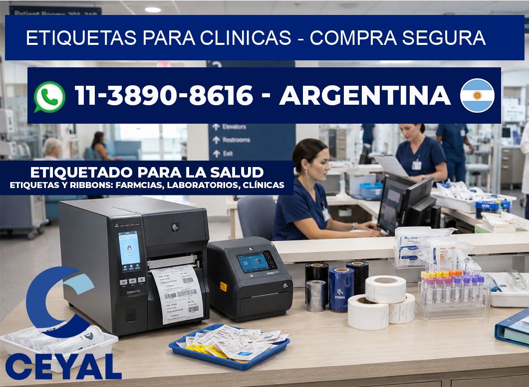 ETIQUETAS PARA CLINICAS - Compra segura