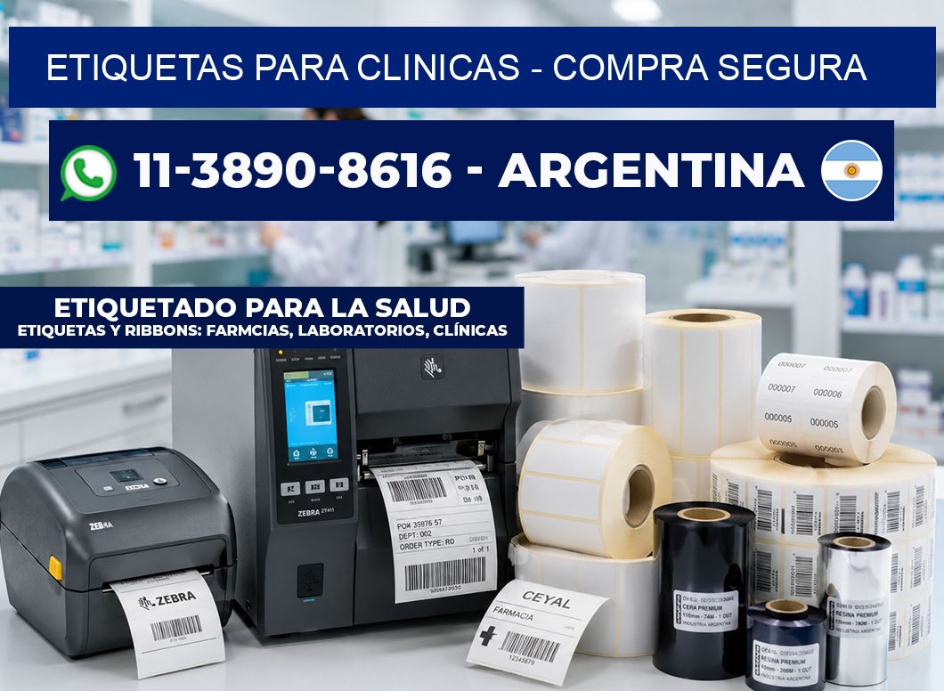 ETIQUETAS PARA CLINICAS - Compra segura