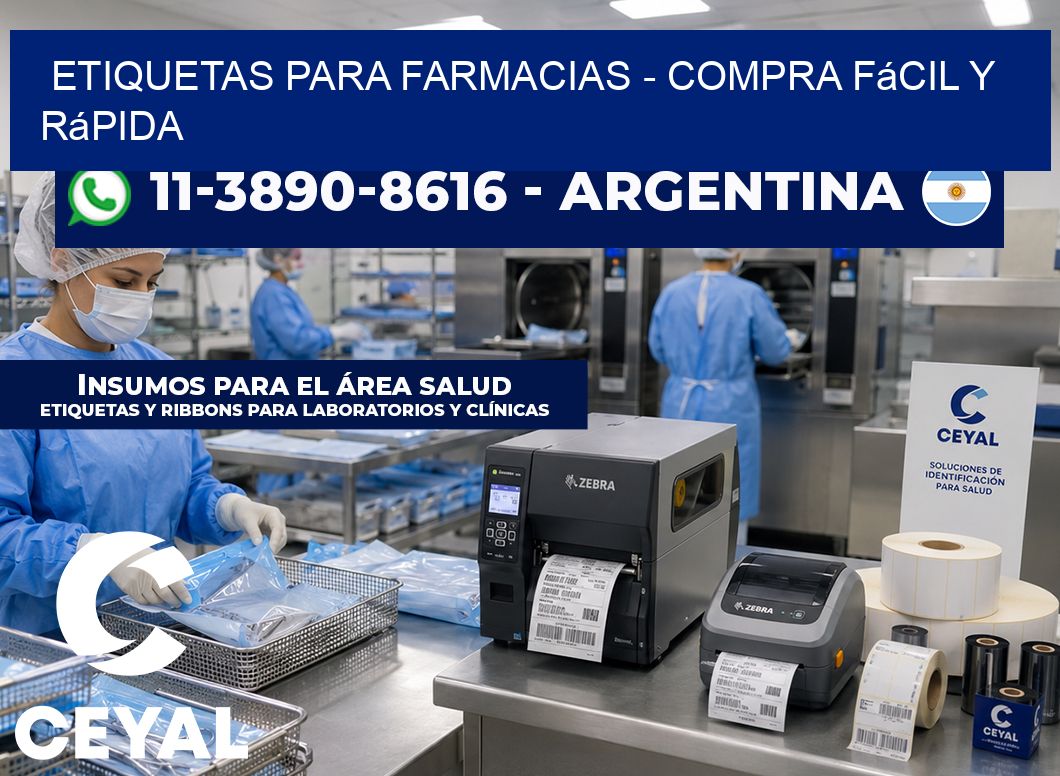 ETIQUETAS PARA FARMACIAS - Compra fácil y rápida