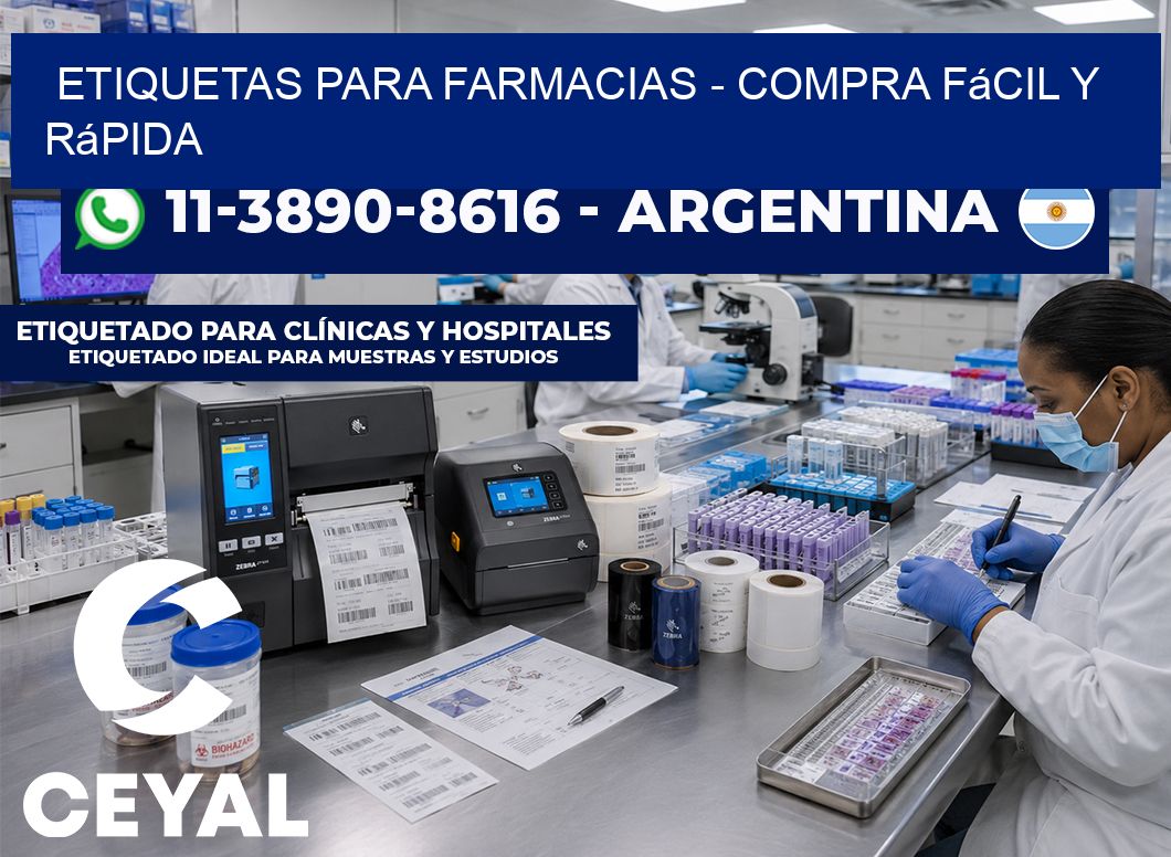 ETIQUETAS PARA FARMACIAS - Compra fácil y rápida