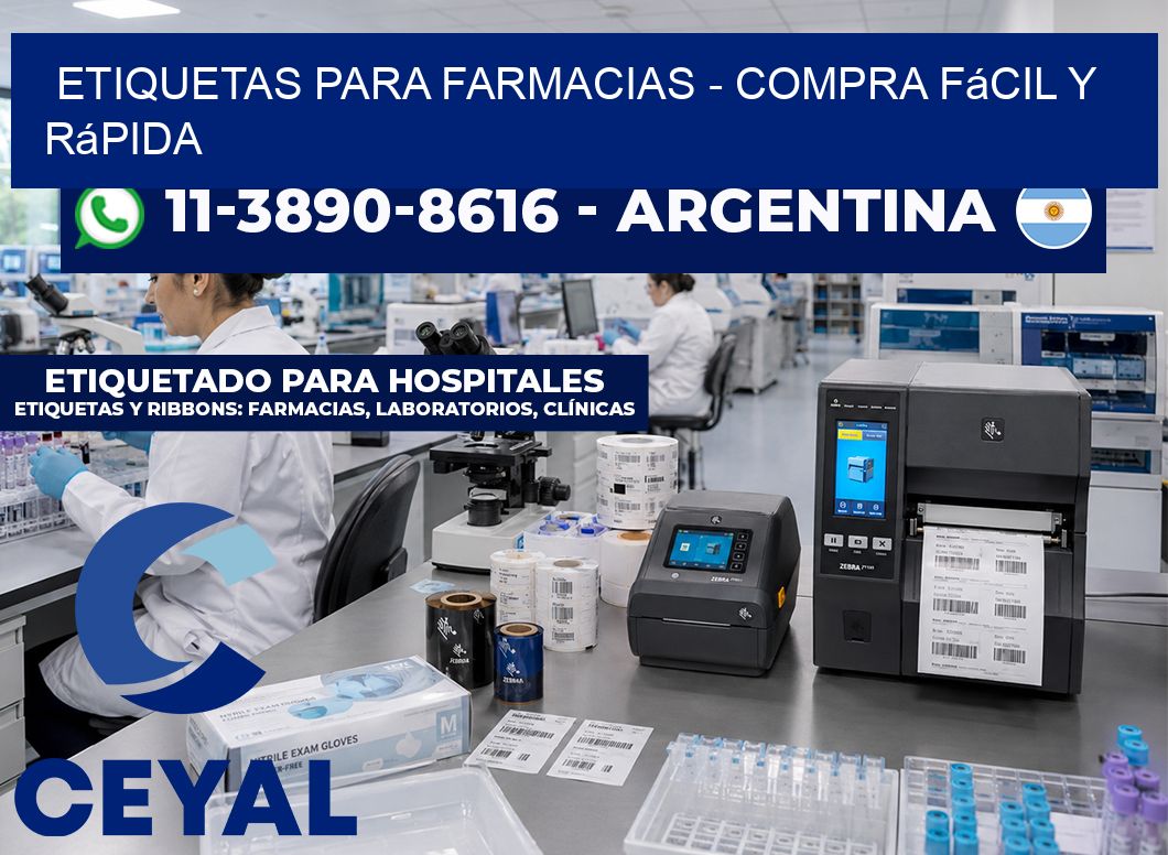 ETIQUETAS PARA FARMACIAS - Compra fácil y rápida