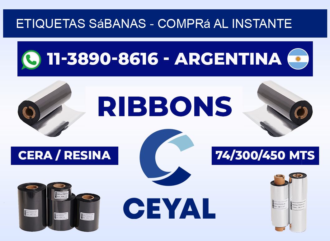 Etiquetas Sábanas - Comprá al instante