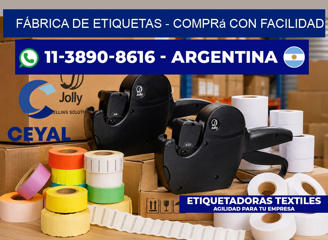 FÁBRICA DE ETIQUETAS - Comprá con facilidad