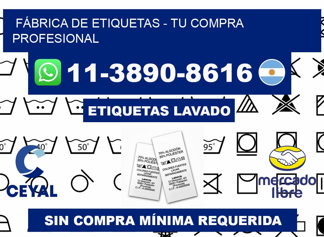 FÁBRICA DE ETIQUETAS - Tu compra profesional