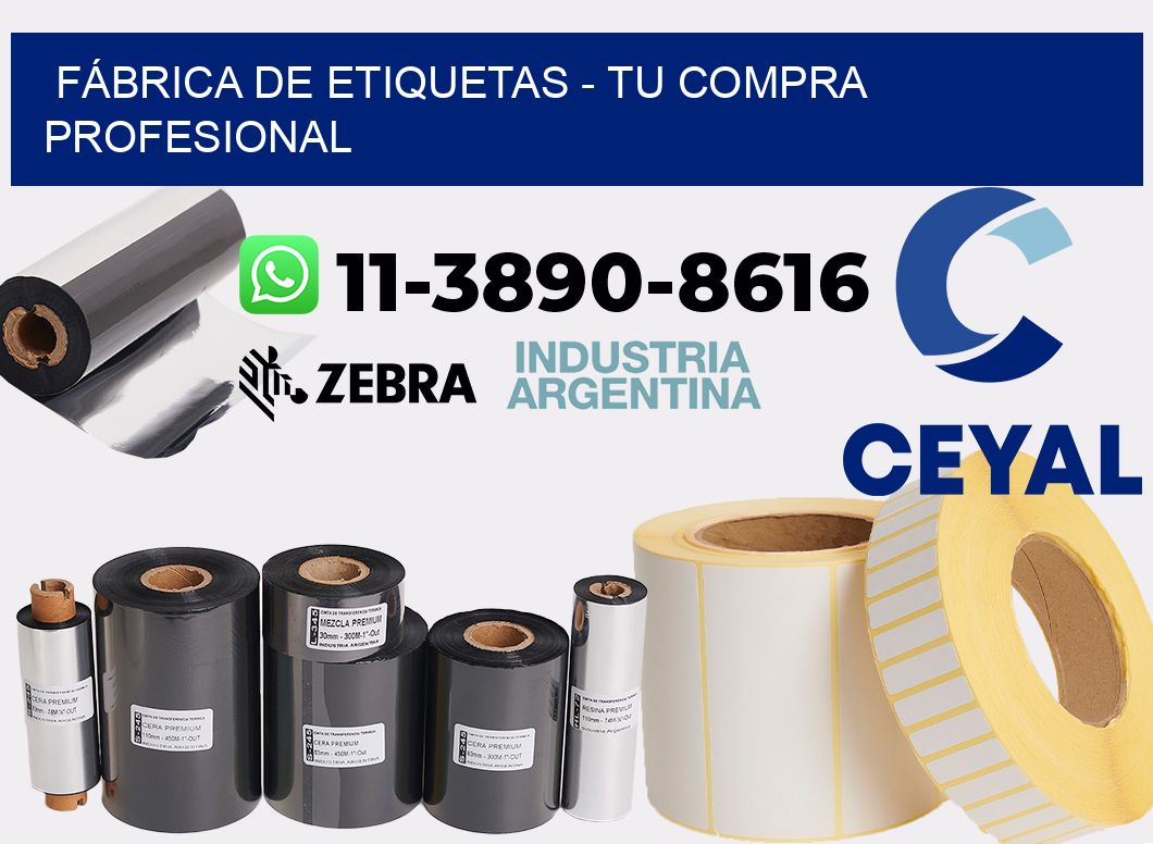 FÁBRICA DE ETIQUETAS - Tu compra profesional