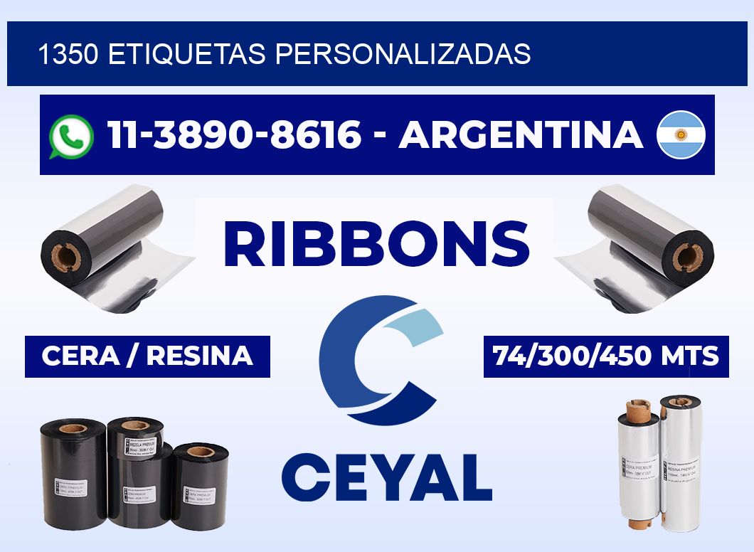 1350 ETIQUETAS PERSONALIZADAS