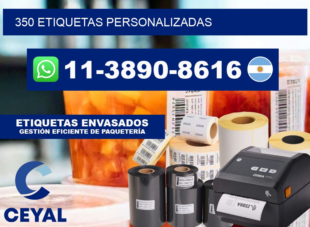 350 ETIQUETAS PERSONALIZADAS