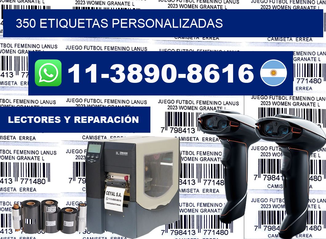 350 ETIQUETAS PERSONALIZADAS