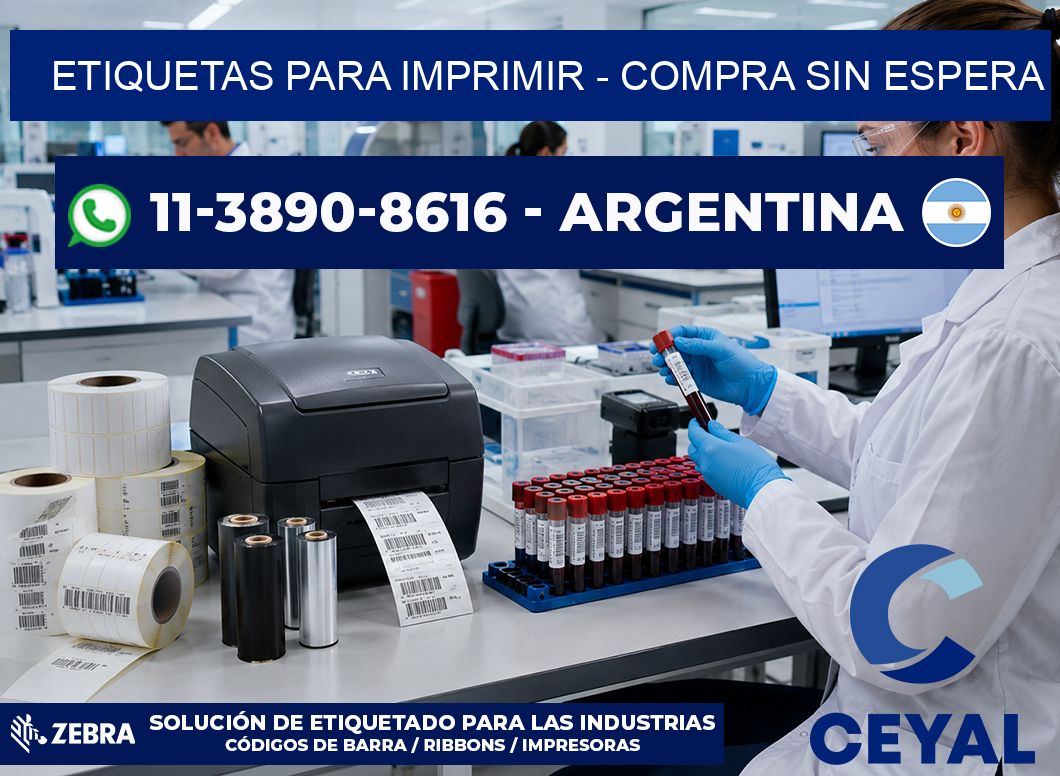 ETIQUETAS PARA IMPRIMIR - Compra sin espera