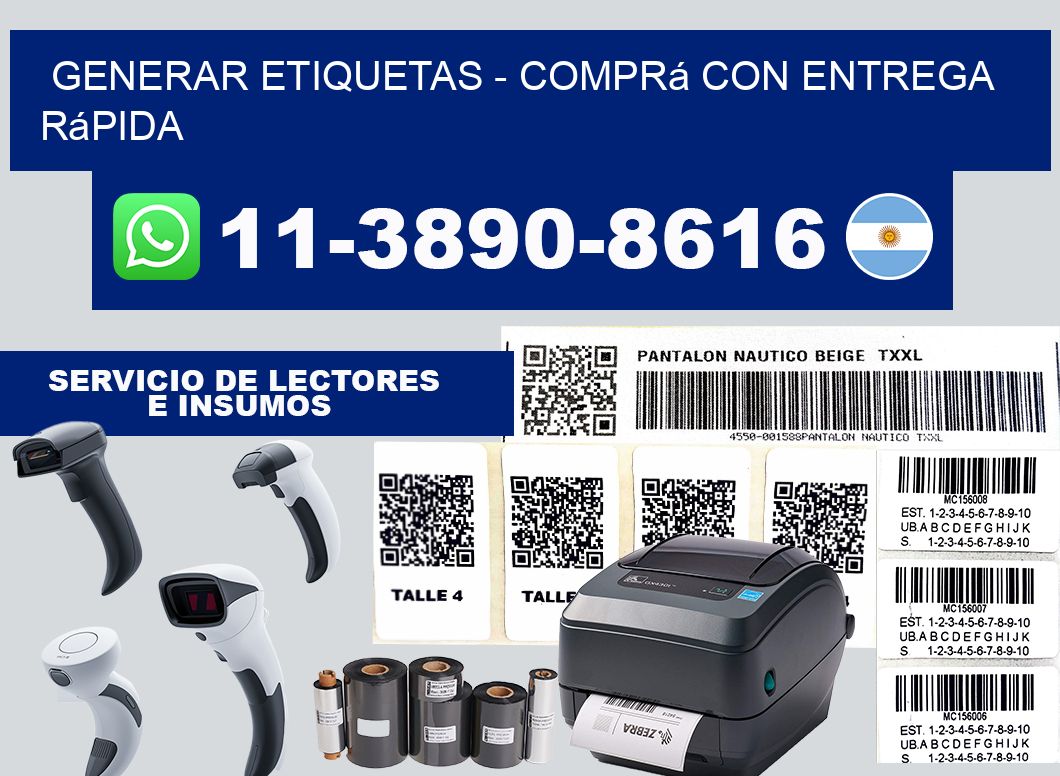 GENERAR ETIQUETAS - Comprá con entrega rápida