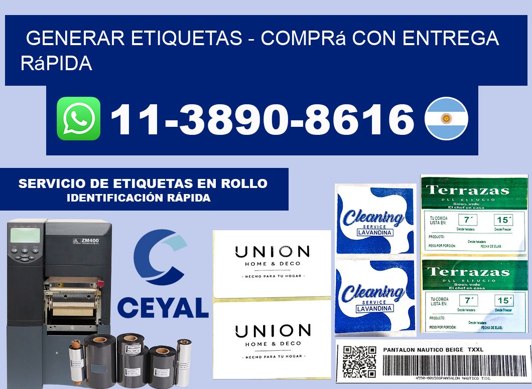 GENERAR ETIQUETAS - Comprá con entrega rápida