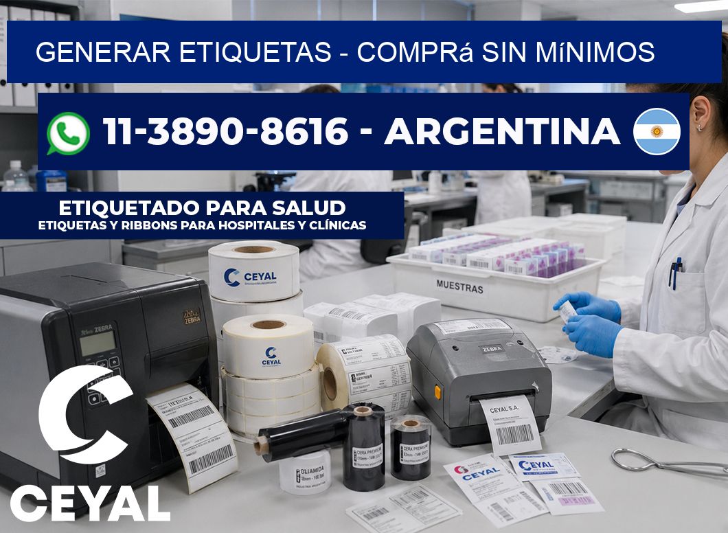GENERAR ETIQUETAS - Comprá sin mínimos