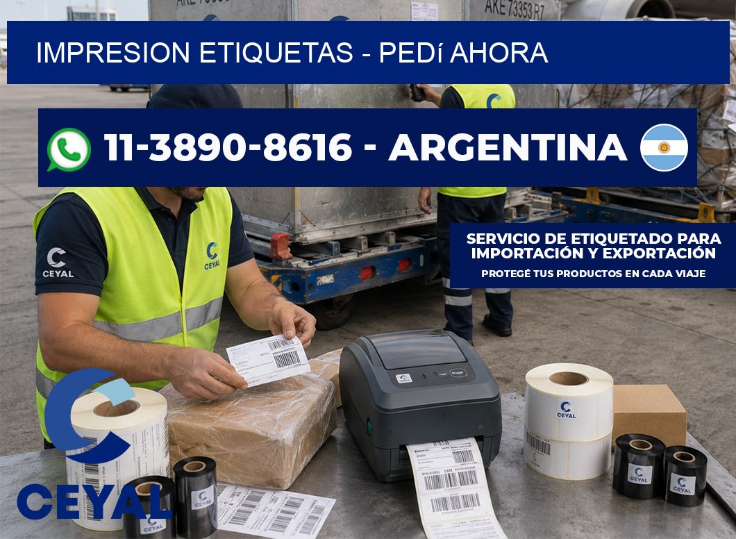IMPRESION ETIQUETAS - Pedí ahora
