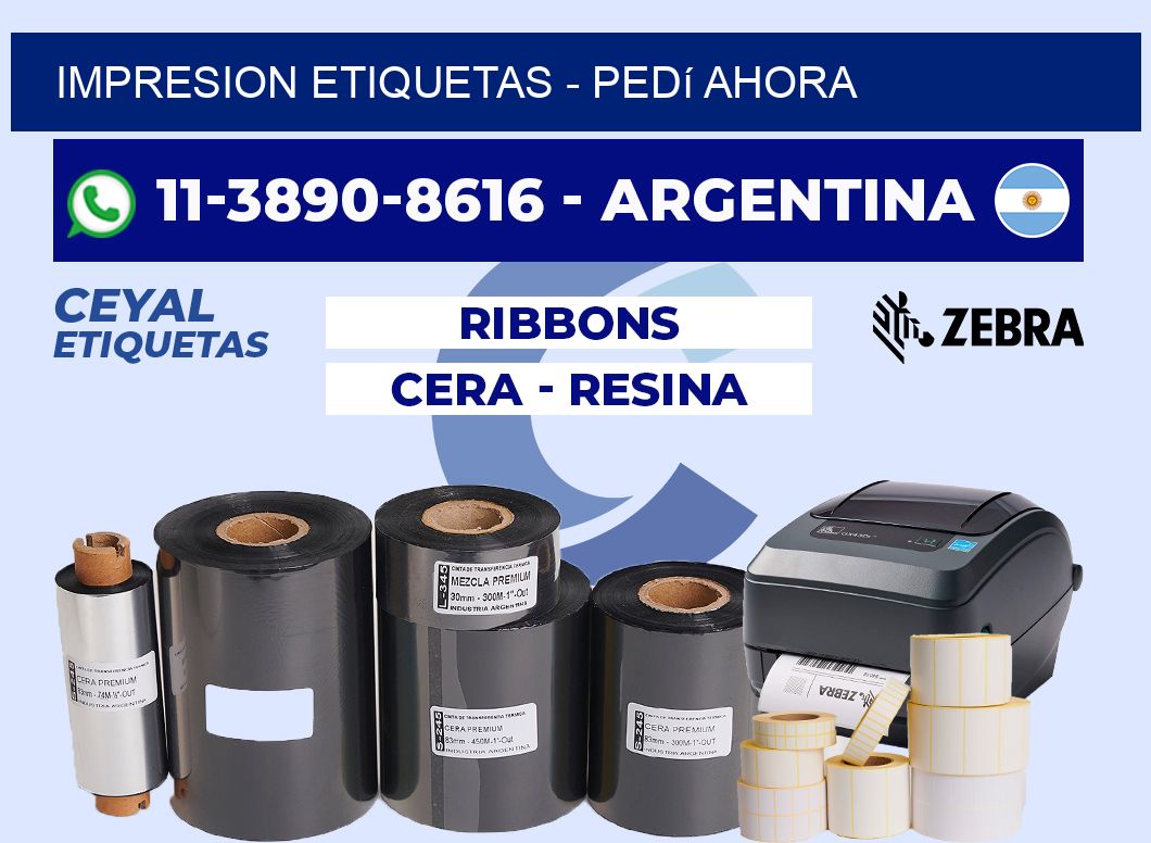 IMPRESION ETIQUETAS - Pedí ahora