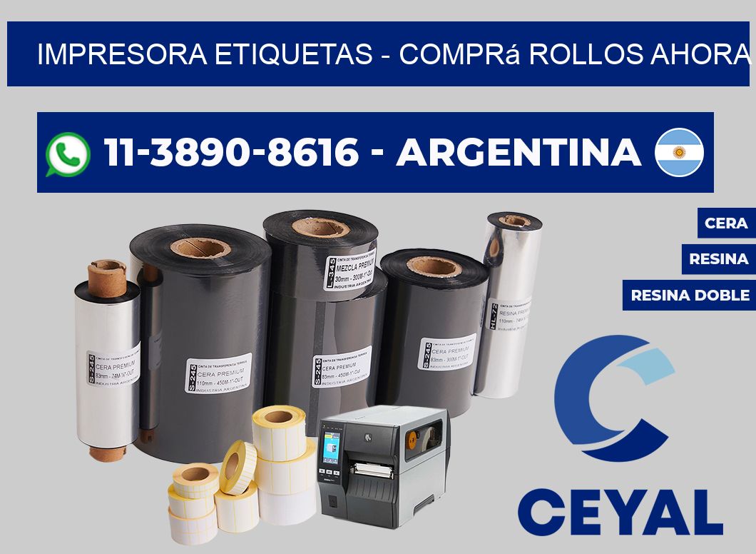 IMPRESORA ETIQUETAS - Comprá rollos ahora