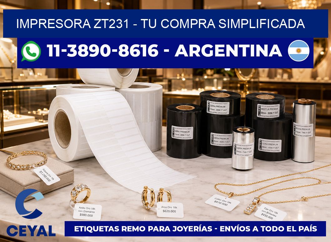 IMPRESORA ZT231 - Tu compra simplificada