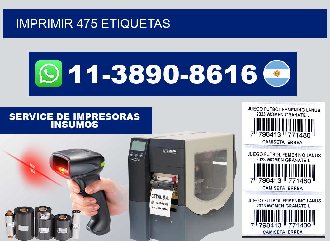 IMPRIMIR 475 ETIQUETAS