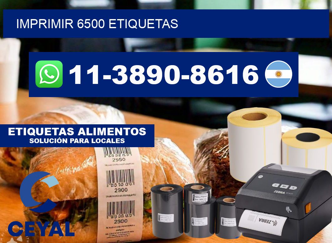 IMPRIMIR 6500 ETIQUETAS