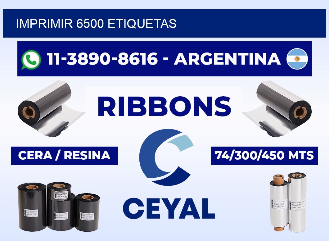 IMPRIMIR 6500 ETIQUETAS