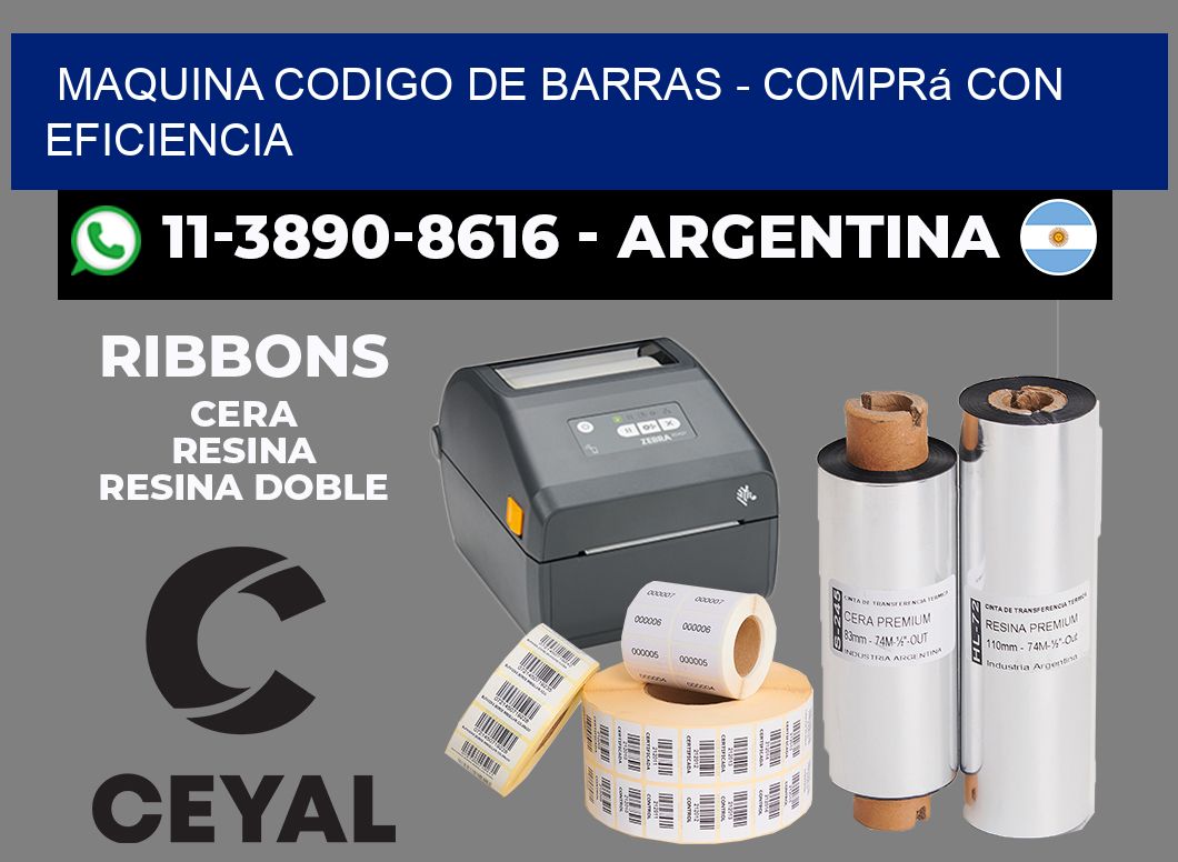 MAQUINA CODIGO DE BARRAS - Comprá con eficiencia