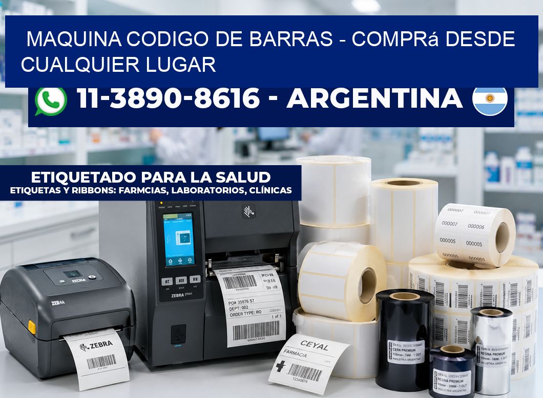 MAQUINA CODIGO DE BARRAS - Comprá desde cualquier lugar