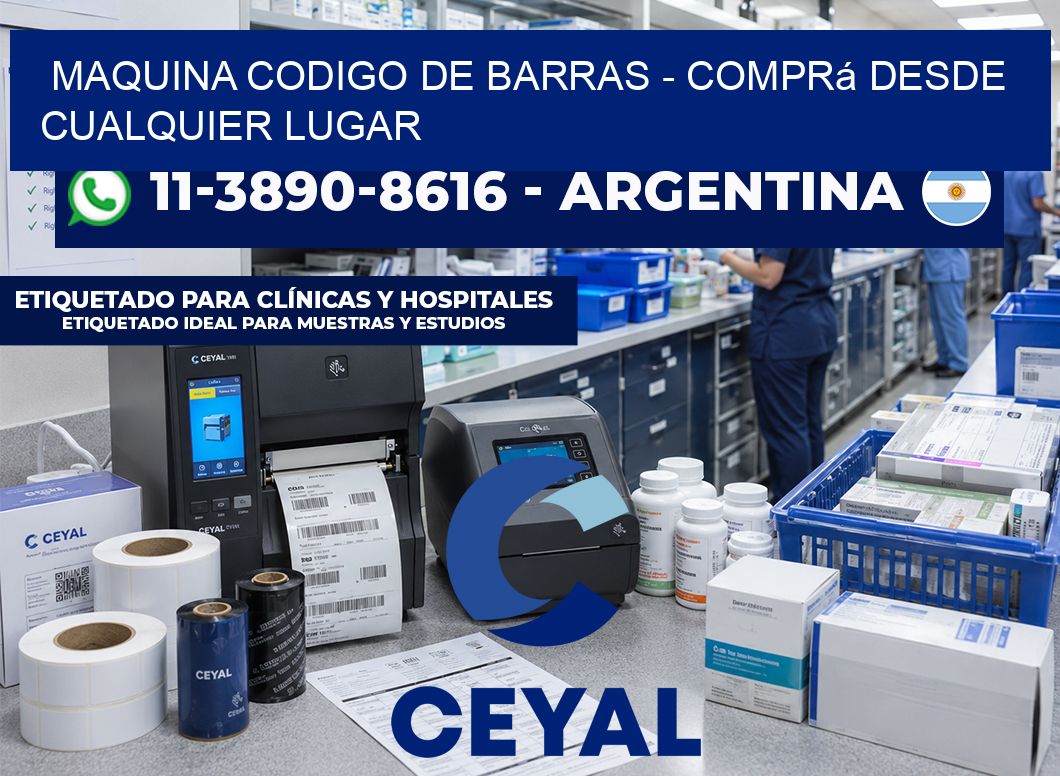 MAQUINA CODIGO DE BARRAS - Comprá desde cualquier lugar