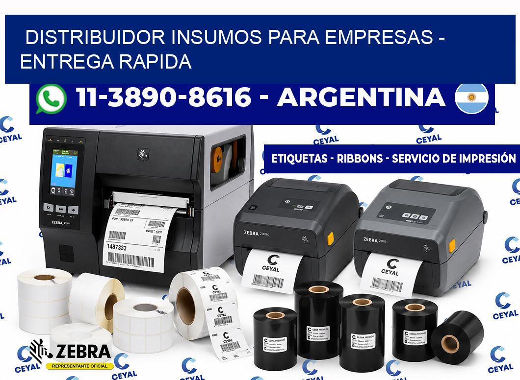 DISTRIBUIDOR INSUMOS PARA EMPRESAS - entrega rapida