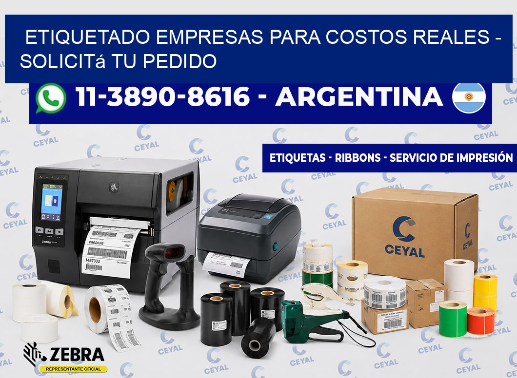 ETIQUETADO EMPRESAS PARA COSTOS REALES - Solicitá tu pedido
