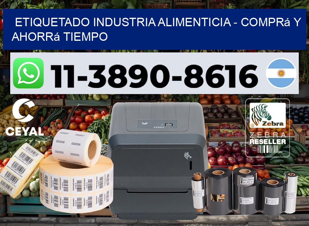 ETIQUETADO INDUSTRIA ALIMENTICIA - Comprá y ahorrá tiempo