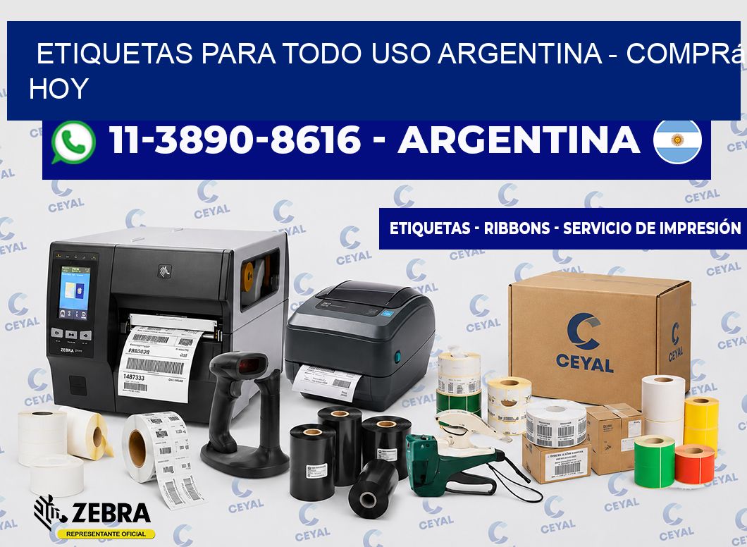 ETIQUETAS PARA TODO USO ARGENTINA - Comprá hoy