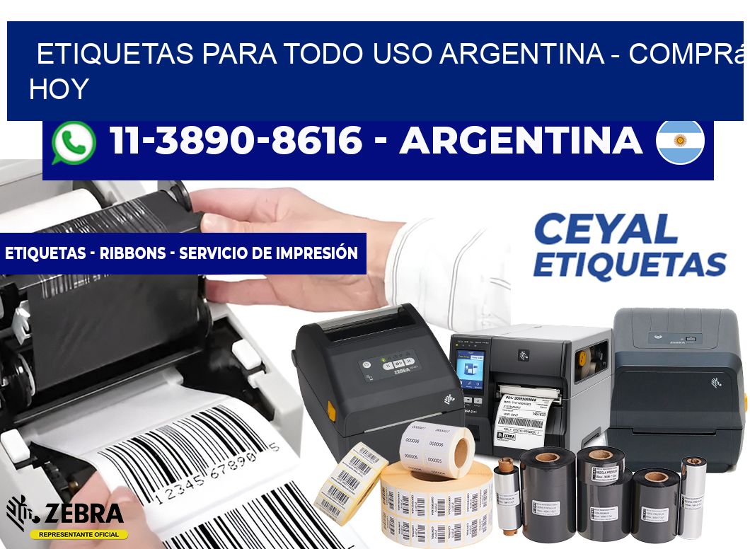 ETIQUETAS PARA TODO USO ARGENTINA - Comprá hoy