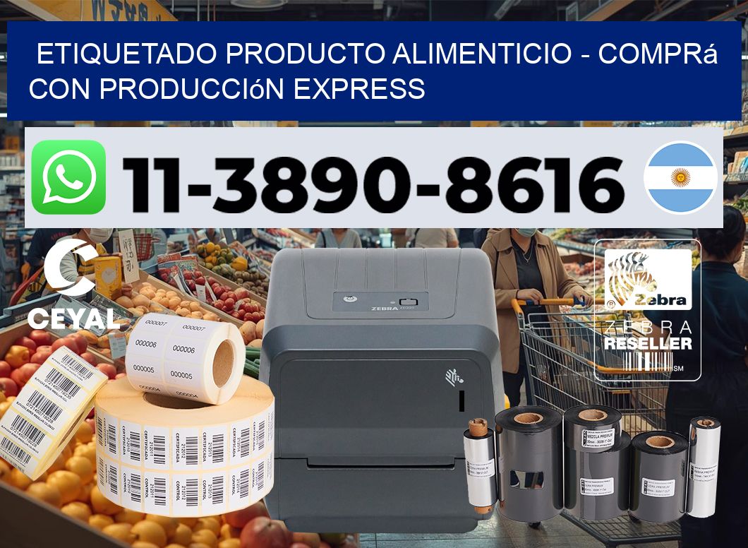 Etiquetado producto alimenticio - Comprá con producción express