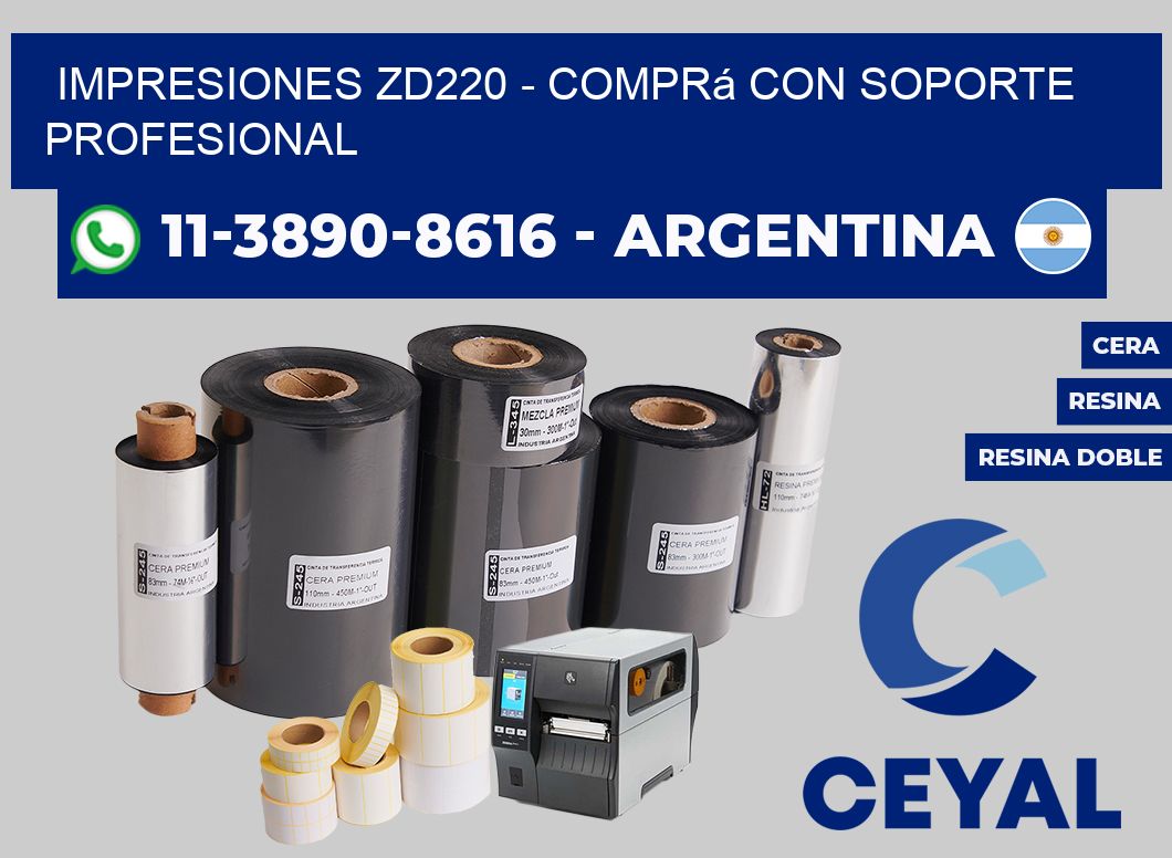 Impresiones ZD220 - Comprá con soporte profesional