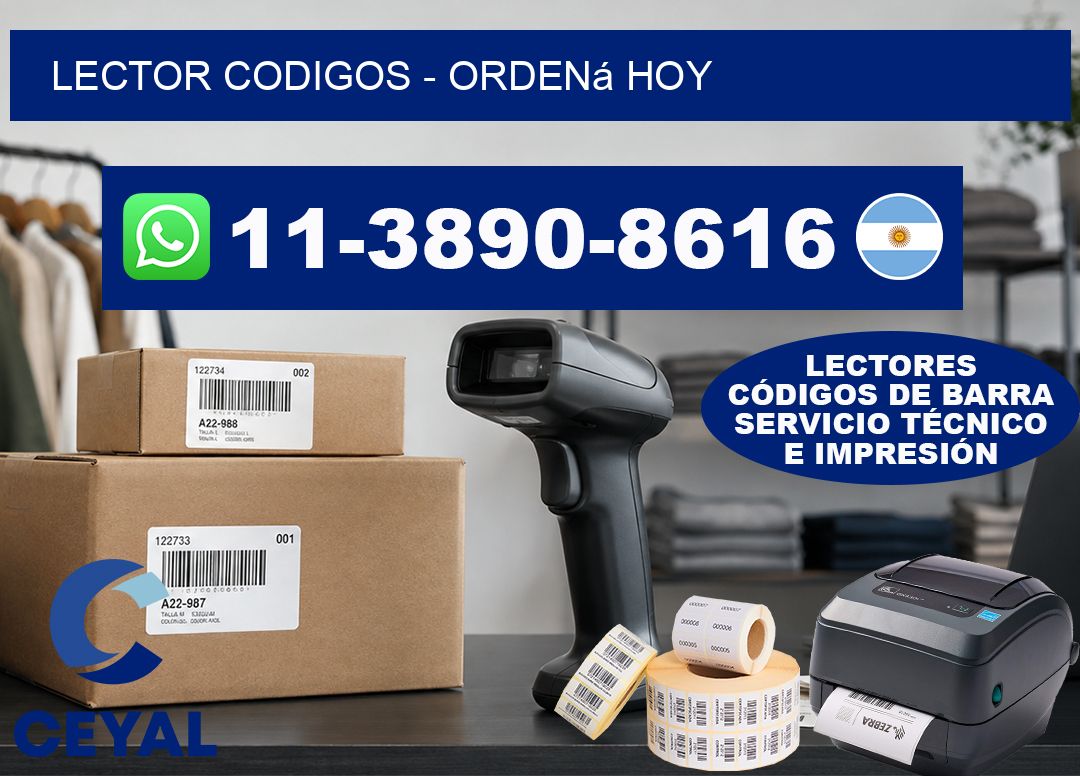 LECTOR CODIGOS - Ordená hoy