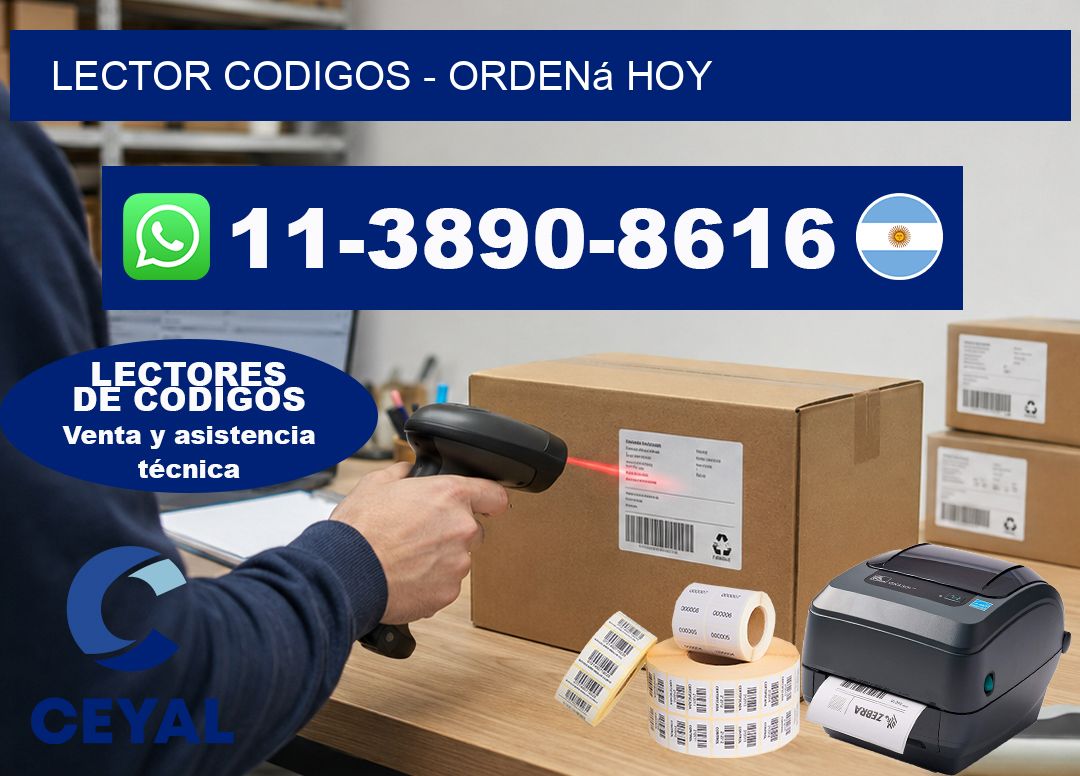LECTOR CODIGOS - Ordená hoy