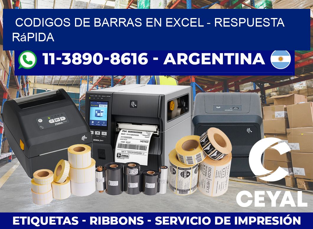 codigos de barras en excel - Respuesta rápida
