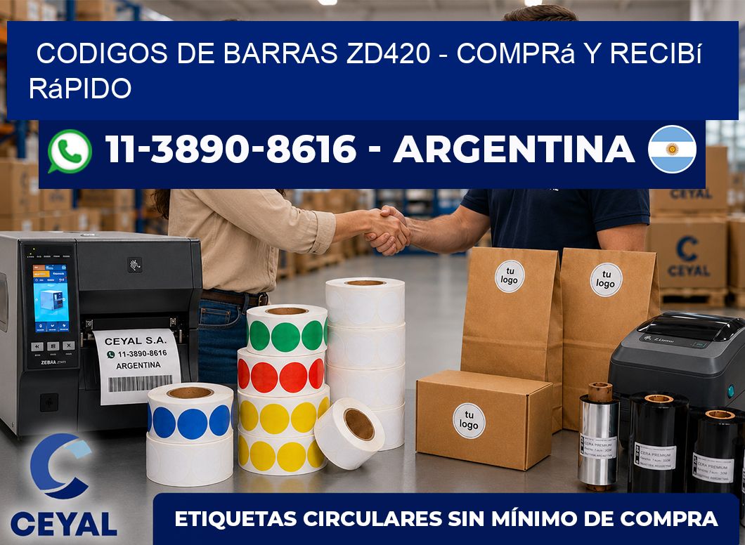 codigos de barras zd420 - Comprá y recibí rápido