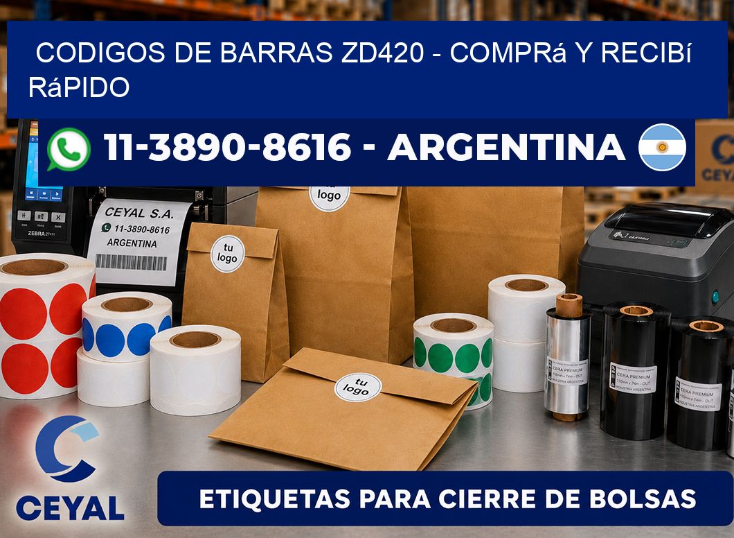codigos de barras zd420 - Comprá y recibí rápido