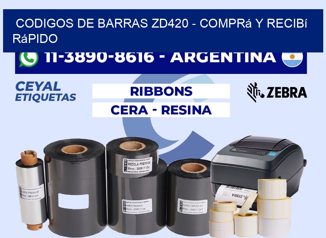 codigos de barras zd420 - Comprá y recibí rápido