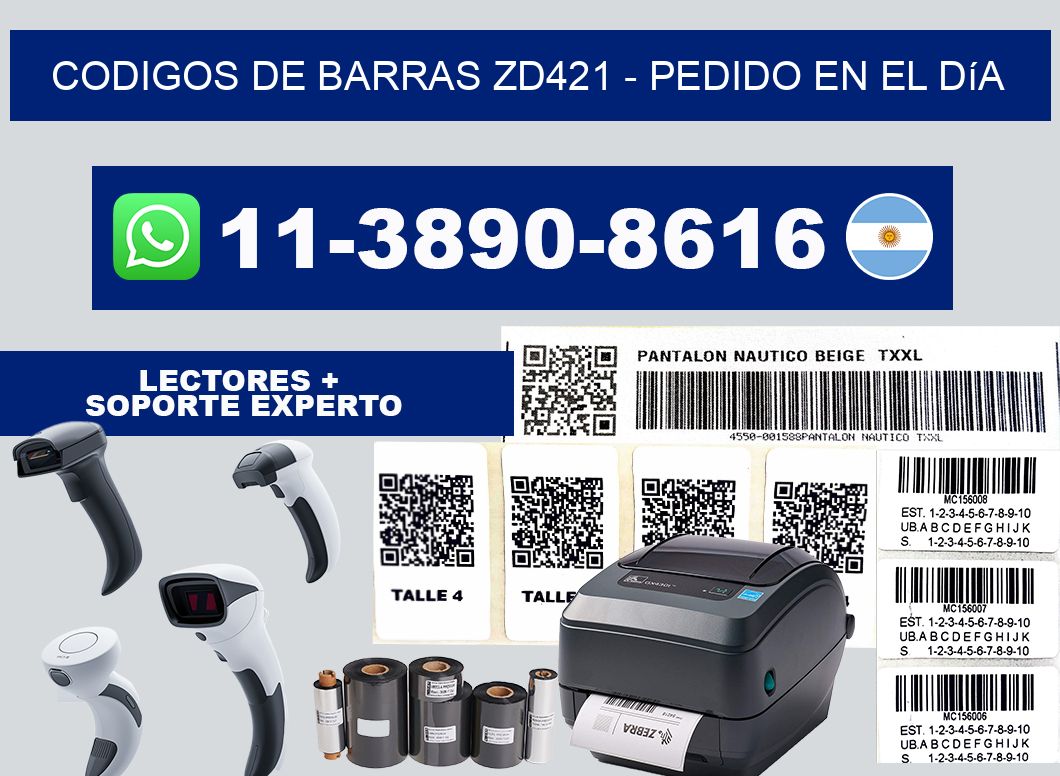 codigos de barras zd421 - Pedido en el día