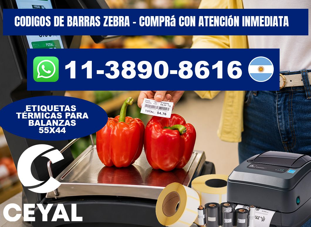 codigos de barras zebra - Comprá con atención inmediata
