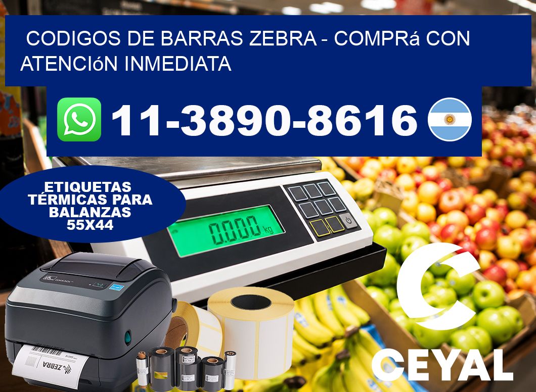 codigos de barras zebra - Comprá con atención inmediata