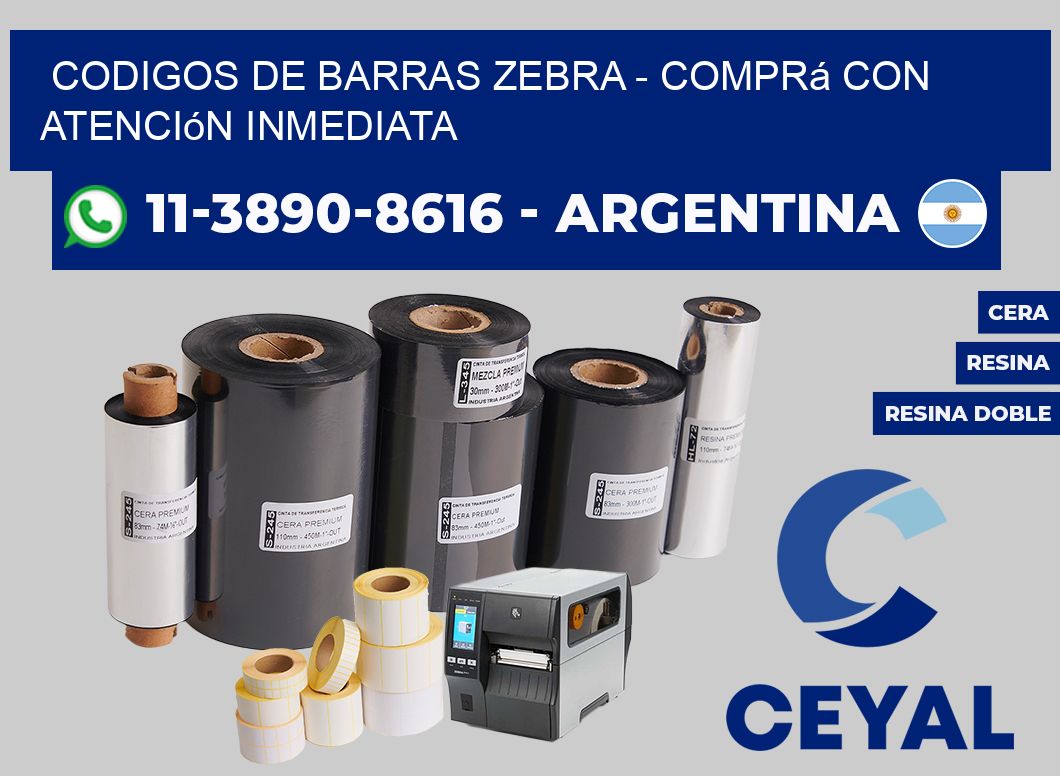codigos de barras zebra - Comprá con atención inmediata