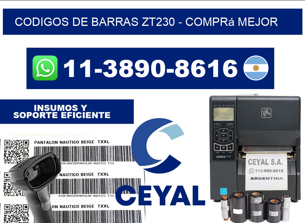 codigos de barras zt230 - Comprá mejor