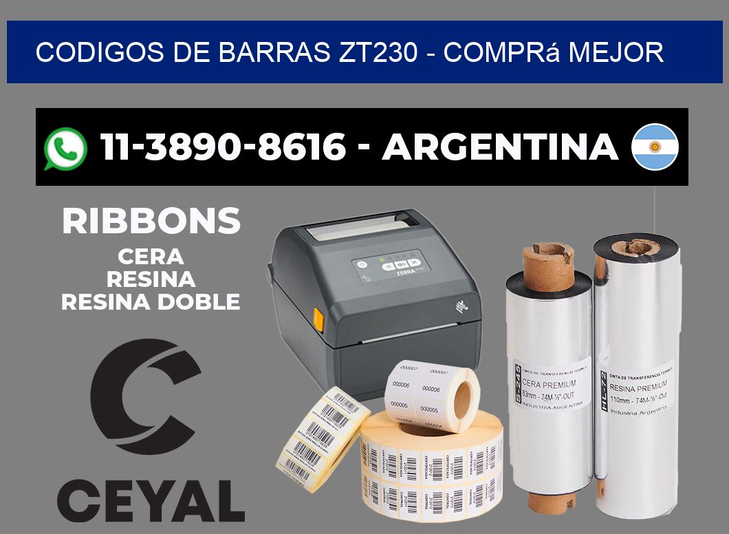 codigos de barras zt230 - Comprá mejor