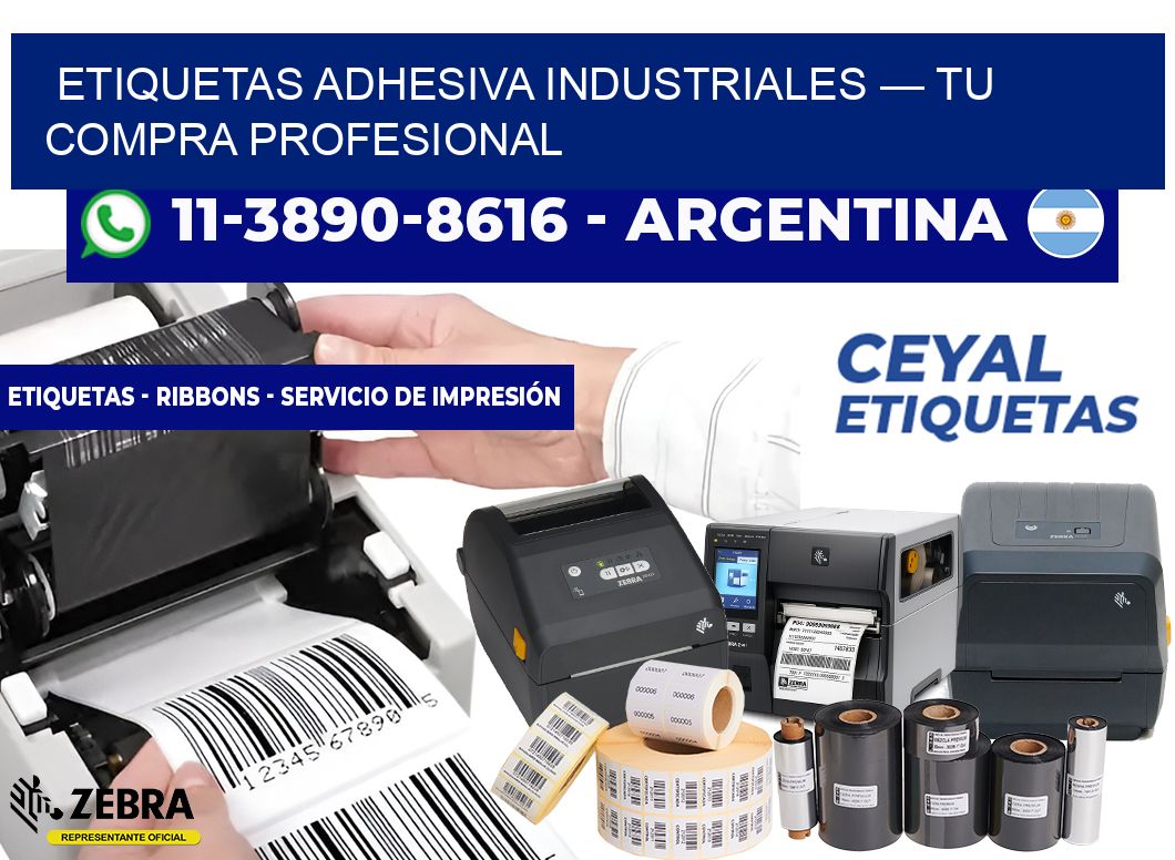 etiquetas adhesiva industriales — Tu compra profesional