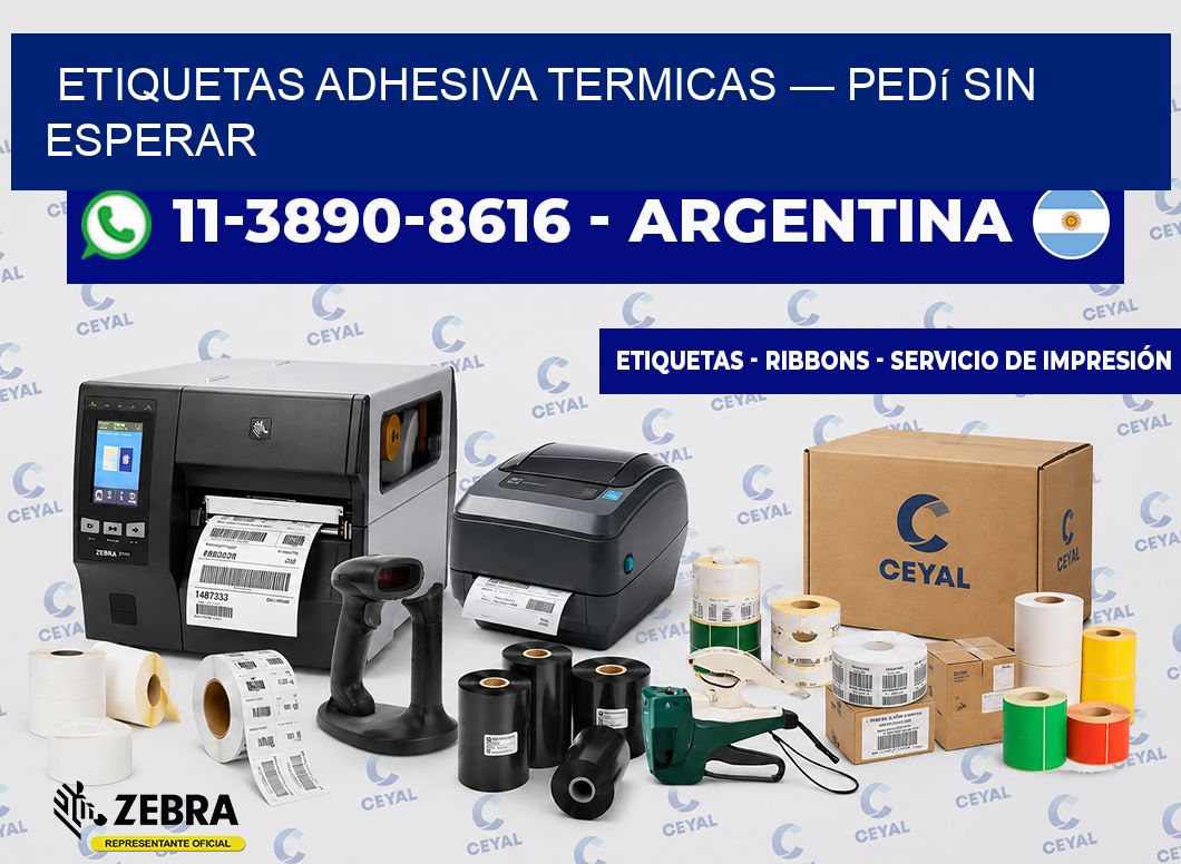 etiquetas adhesiva termicas — Pedí sin esperar