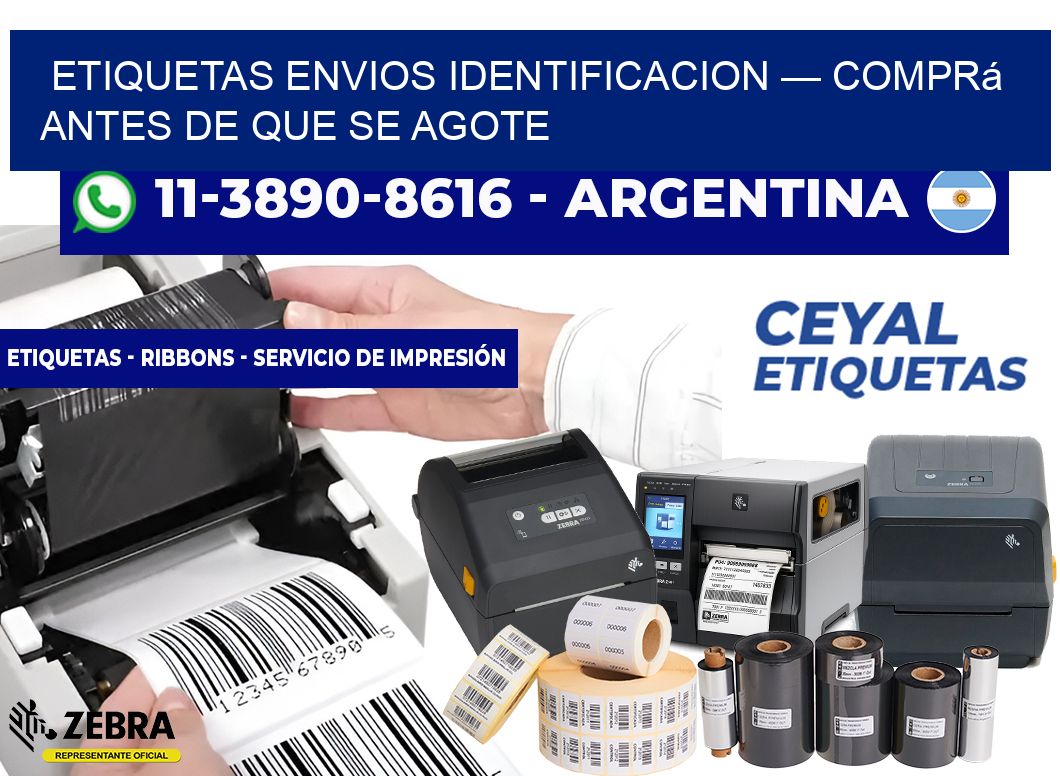 etiquetas envios identificacion — Comprá antes de que se agote
